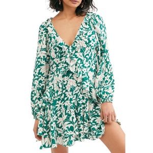 Free People Rebecca Ruffle Dress NWT